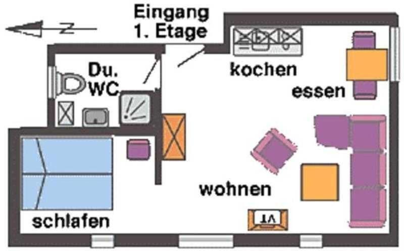 Urlaubs-Appartement Am Dorfrand Wieck Exteriör bild